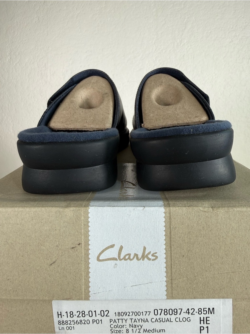NEW Clarks Collection Patty Tayna Leather Basket Weave Mules Clogs Shoes 8.5 - Picture 7 of 14